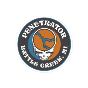Penetrator Dead River sticker 4 inch Circle
