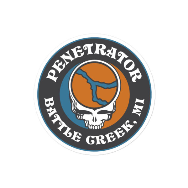 Penetrator Dead River sticker 4 inch Circle