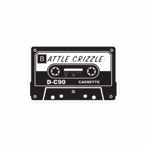 Battle Crizzle cassette sticker 4 inch
